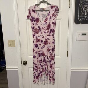 Juicy Couture Womens Pink Floral Sundress | Size Medium | Long